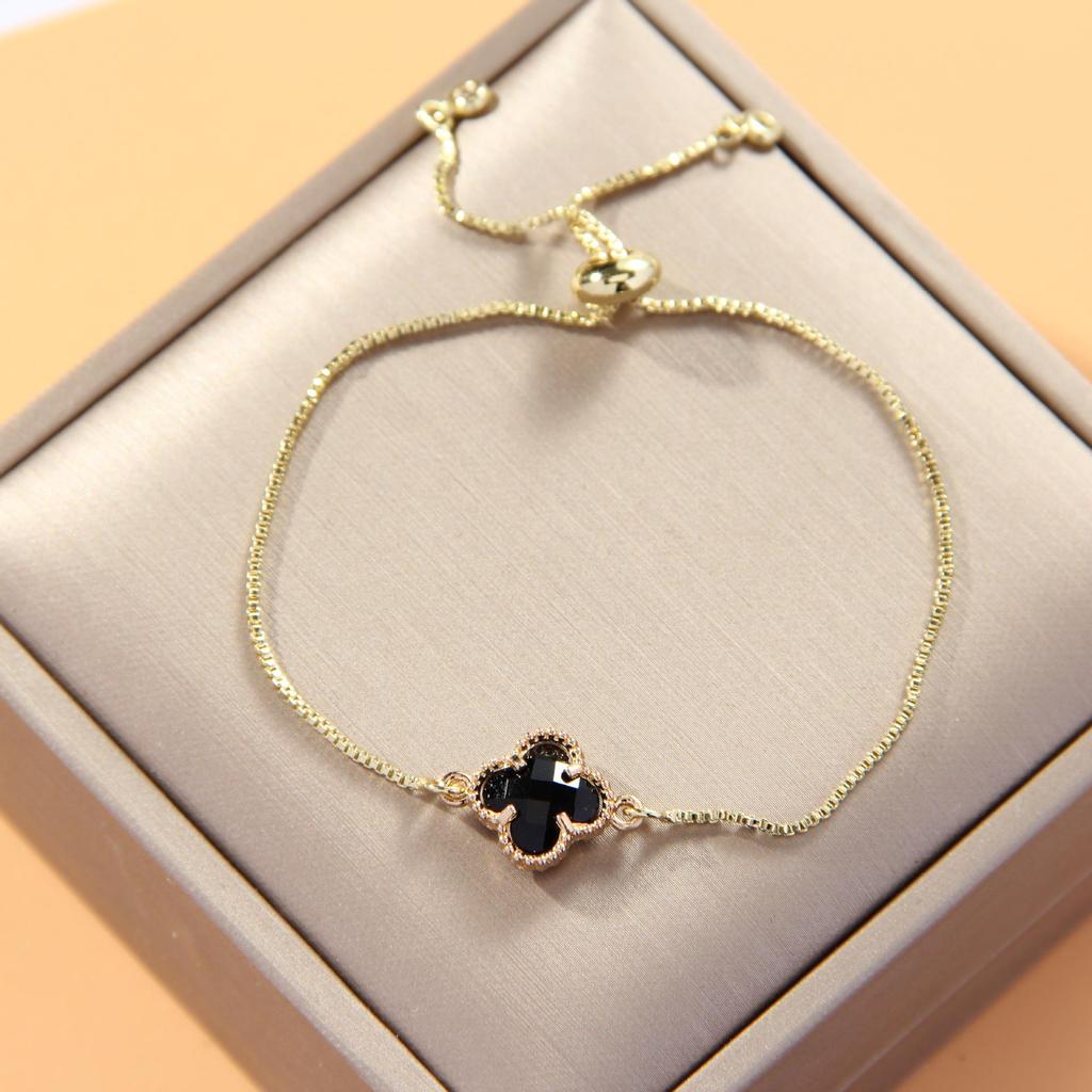 Verstellbares 8-förmiges Evil Eye Herzarmband für Damen - Europäische & Amerikanische Mode, Südostasiatischer Einfluss