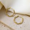 Stylish Geometric Twist Earrings, Simple Stainless Steel Earrings, Personalized Trendy Fashion Earrings
