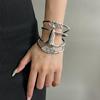 Unisex Adjustable Metal Bangle Vintage Jewelry Lightweight Retro Inspired Wrist Accessory Perfect for Gift Giving