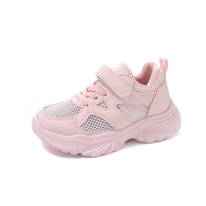 Children's Mesh Sports Shoes 2025 Spring and Autumn New Students Little White Shoes Breathable Middle-aged and Older Boys' Casual Shoes Girls' Mesh