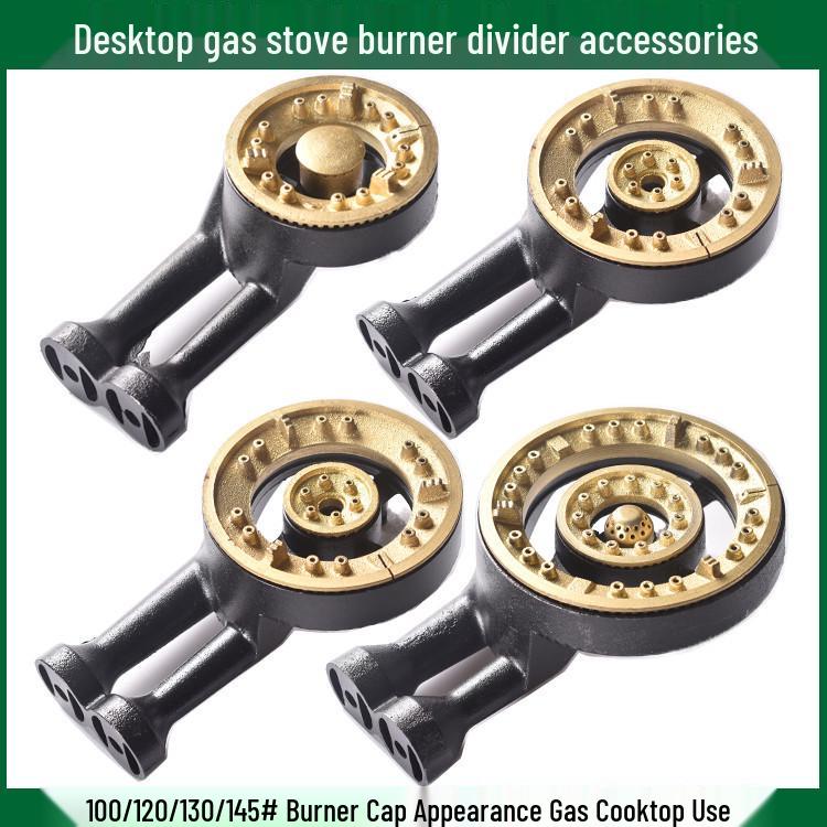 Gas Stove Cast Iron Burner Head Flame Spreader and Cap Set