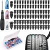 Rubber Nail For Tires, Bike Motorcycle Puncture Repair Kit With Screwdriver Vacuum Tire Rubber Nails Tire Repair Tools R2P9