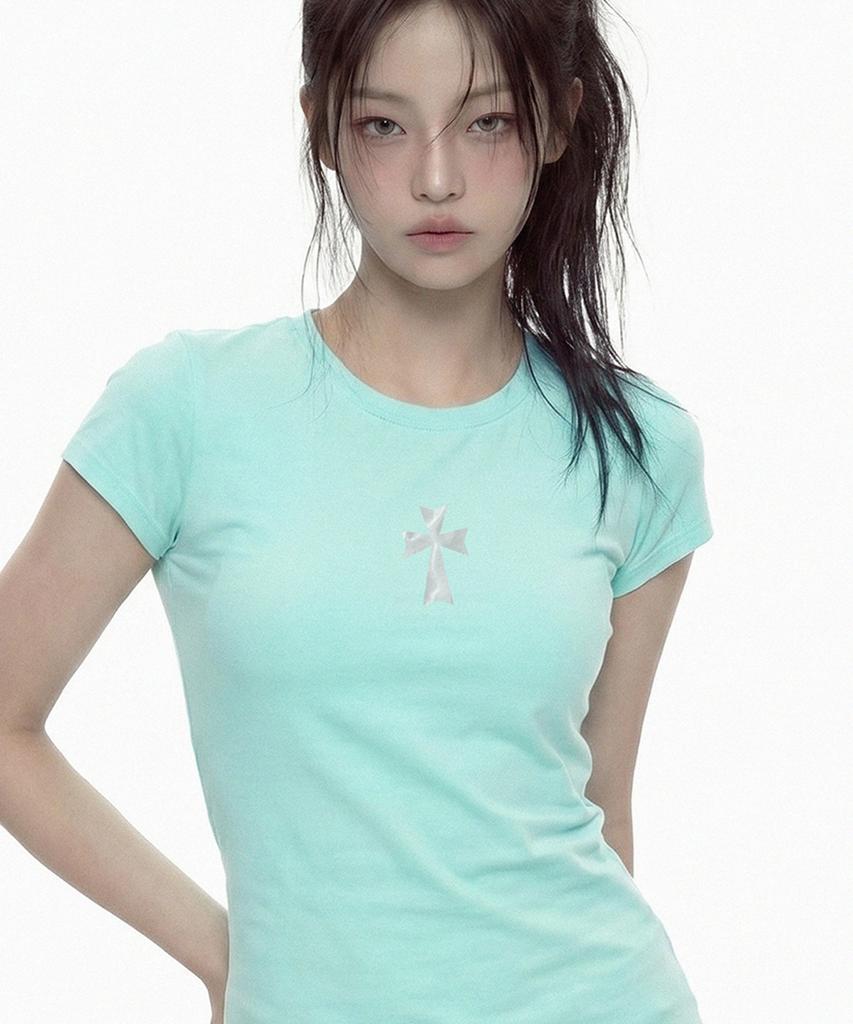 GRAVER [Woman]Cross_Baby Tee_3Color