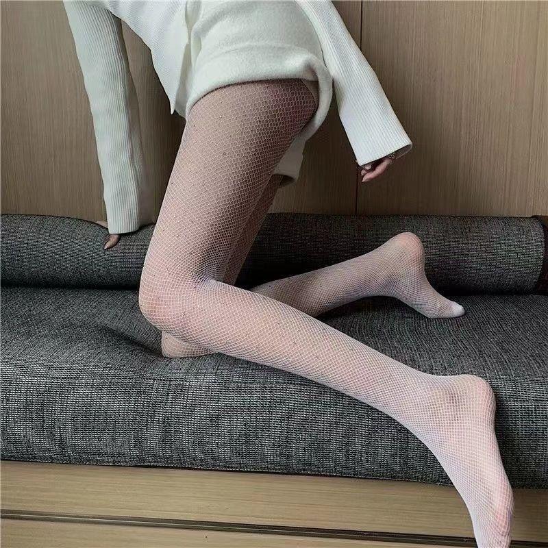 

Стразы Чулки Блестящие Диаманте Пайетки Чулки Сексуальная Горячая Девушка Черные Сетчатые Чулки Прочные Колготки One Size