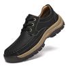 Men's Retro Leather Driving Shoes - Durable, Wear-Resistant Casual Footwear for Spring.