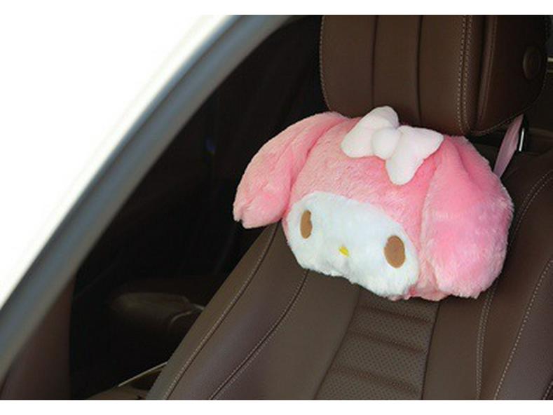 

Подушка-плед с бантиком My Melody - Милый подарок для девочек, для общежития, дивана или для сна в машине. As described