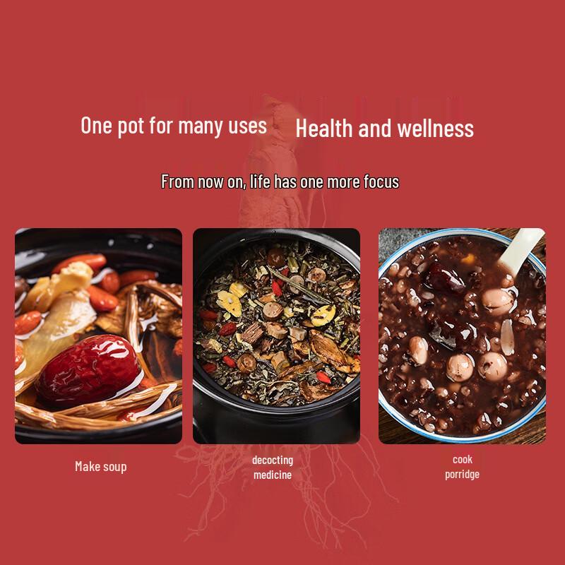 PuPan Traditional Ceramic Medicinal Herb Pot