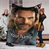 Custom Name The Walking Dead Theme Printed Blanket - Perfect for Couch, Bed, Travel & Outdoor Use | Machine Washable, Cozy & Durable.
