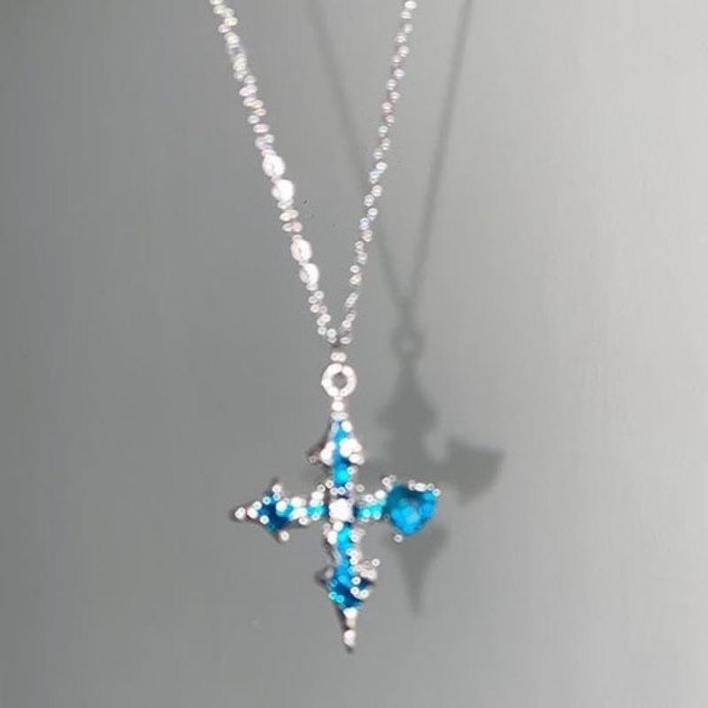 European and American cross-border y2k babes butterfly leather collar punk rock choker collarbone chain necklace foreign trade jewelry