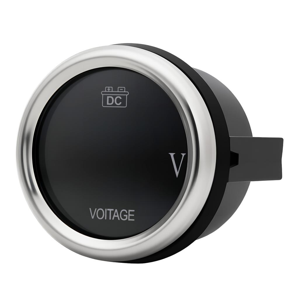 52mm Digital Voltmeter LCD Display Volt Meter for Car Truck Auto Engine Voltmeter Gauge 12V/24V