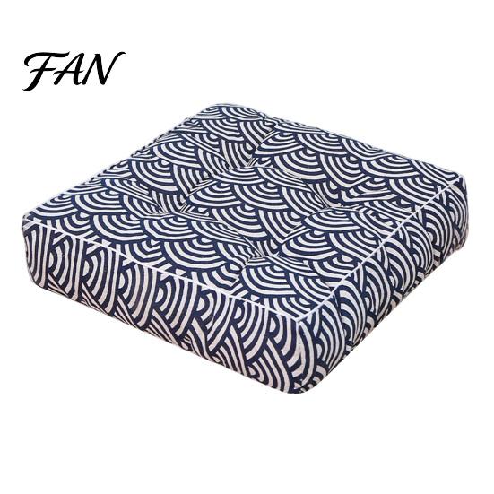 Soft High-elastic PP Cotton Office Chair Pad Modern Stylish Cushion, Ultra Square Geometric or Cushion for Kitchen Chairs Plant Prints, 15.75"x15.75"