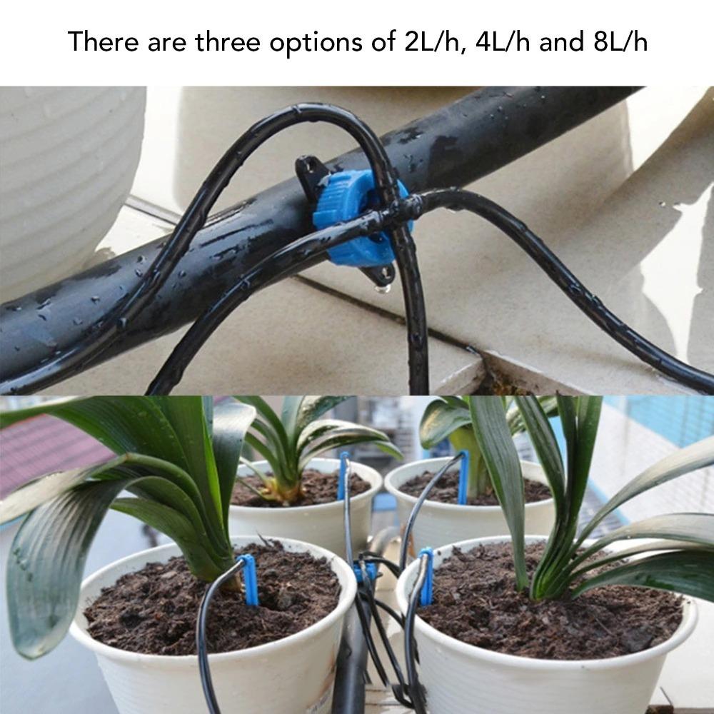 100pcs ABS Irrigation Drippers Uniform Flow Rate Drippers for Drip Irrigation Green Wall Irrigation синий