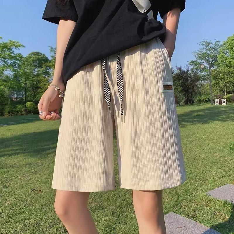 Ice Silk Sports Shorts Women's Summer Slim Slim Straight Casual Quarter Pants