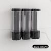 Punch-Free Wall-Mounted Triple Soap Dispenser for Bathroom: Hand Wash, Bath, Hair Care