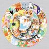 50 Cute Animal Stickers: Hand-Painted, Waterproof Cartoon Decorations for Phone and Thermos