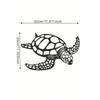 Metal Sea Turtle Wall Decor - Coastal Nautical Hollow Art for Living Room, Bedroom, Bathroom, Boho Hanging Ornament, Housewarming Gift, Holiday Decor