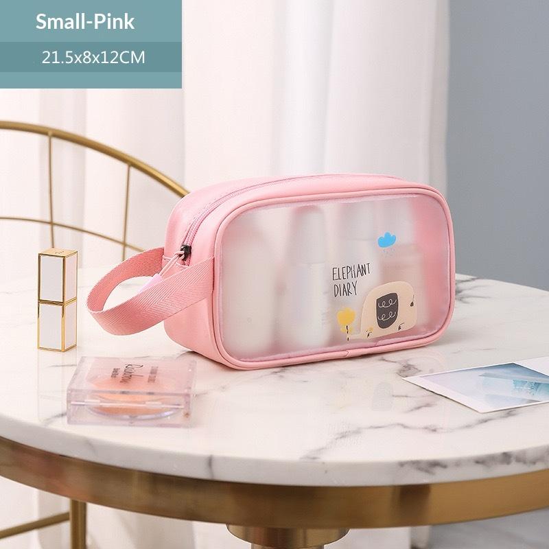 Waterproof Clear Cartoon Cosmetic Bag Storage Box Laundry Bag Travel Toiletries Storage Organizer S