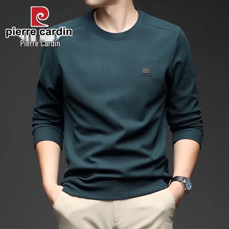 Pierre Cardin Men s Silk Wool Blend Long Sleeve Crew Neck Top XL