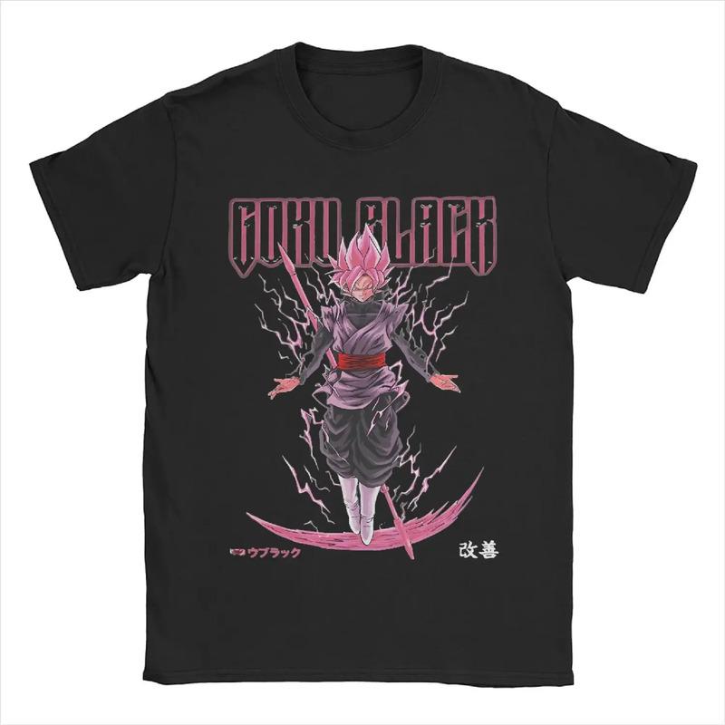 Camiseta Dragon Ball Black Goku, Roupa De Algod?o Puro, Casu S разноцветный