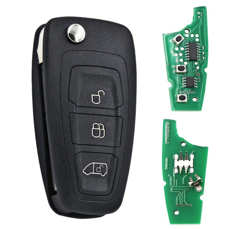 Ecusells Remote Car Key 434MHz 4D83 Chip A2C53435329 For Ford Transit Connect Transit Custom 2012-2016 BK2T-15K601-AA/ AB/ AC/AD