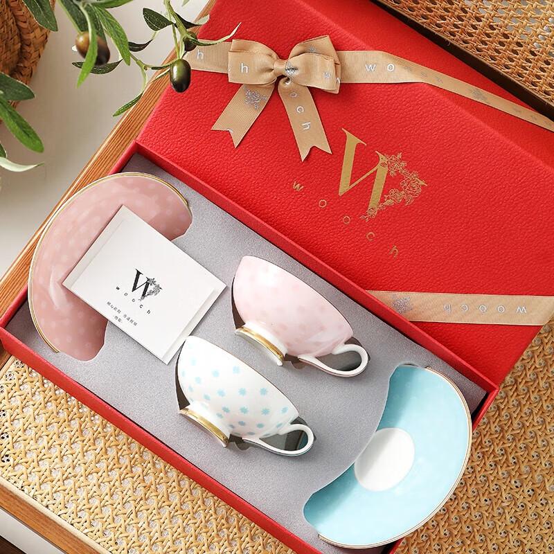 WOOCH Starlight Ceramic Cup & Saucer Gift Set