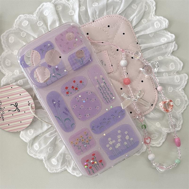 Artistic Floral Diary iPhone Case for 17, 16 Pro Max, 15, and 14 - High-End Creative Design