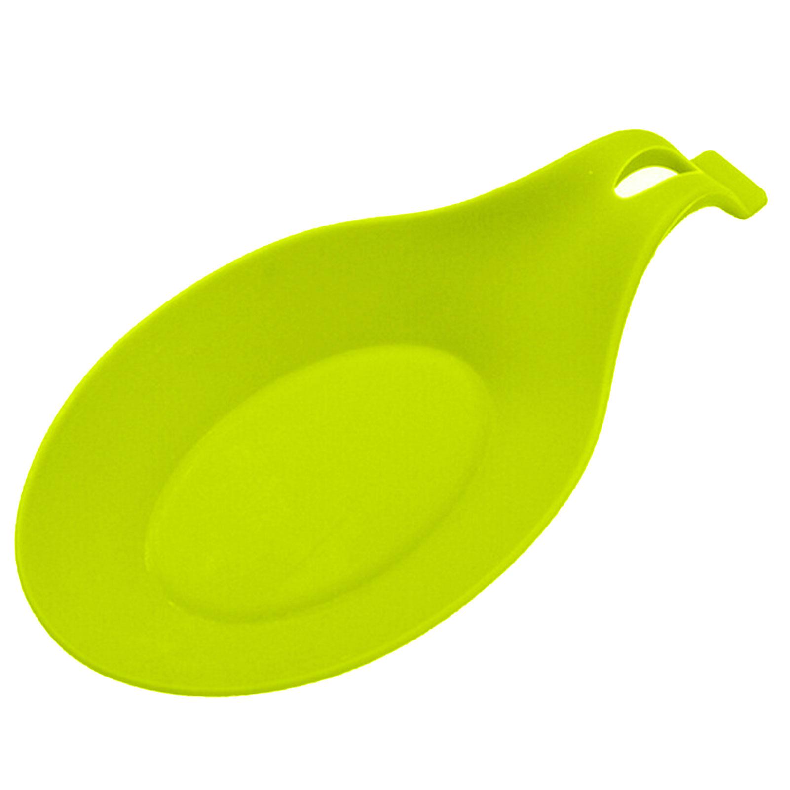 

Силиконовая подставка для ложки, термостойкая кухонная утварь, лопаточка, коврик для миксера, держатель коврика зелёный