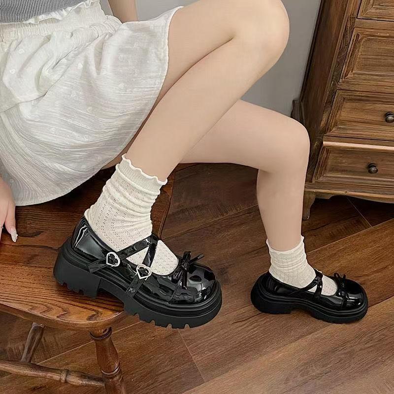 Raised platform with skirt Mary Jane shoes 2025 summer new British style small leather shoes women's French temperament single shoes