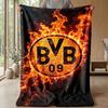 Coperta a tema Borussia Dortmund Morbida coperta in pile di flanella Calda e leggera coperta da divano/letto per la casa