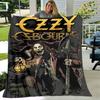 1pc Blanket Ozzy Madman Print Design, Lightweight Blanket for Sofa, Bed- Soft &Warm, Gift for All Seasons Like Christmas, Halloween