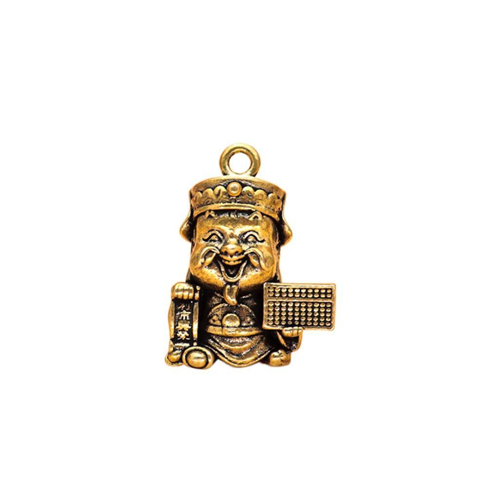 Handmade Wealth Gods Key Buckle Brass Craft Feng Shui Ornament Wealth Gods Pendant New Year s KTY KTY 1