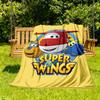 1pc Super Wings Outdoor Blanket Lightweight Flannel, Soft & Warm, All-Season Use for Sofa, Outdoor, Camping, Living Room012