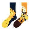 Asymmetric Colorful Christmas Cotton Socks for Couples