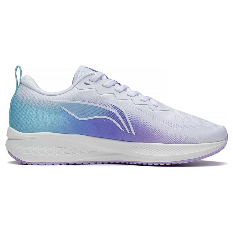 New LiNing Red Hare 6 Anti Slip And Wear Resistant Breathable Low Top Running Shoes Women's White Blue Purple ARMT016-7