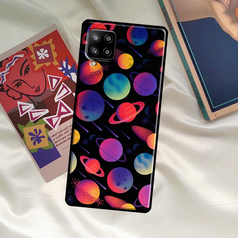 Outer Space Planet Stars Moon Case For Samsung Galaxy A54 A06 A05 A16 A26 A36 A56 A53 A32 A52 A33 A13 A55 A35 A15 A14 A34