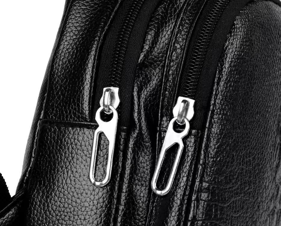 Trendy Men's Crocodile Pattern Crossbody Chest Bag - Fashionable, Casual, Versatile PU Sport Pack for 2025
