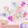 Topper Pioggia Colorato Stile Coreano con Nappe e Paillettes per Decorazione Torta di Compleanno