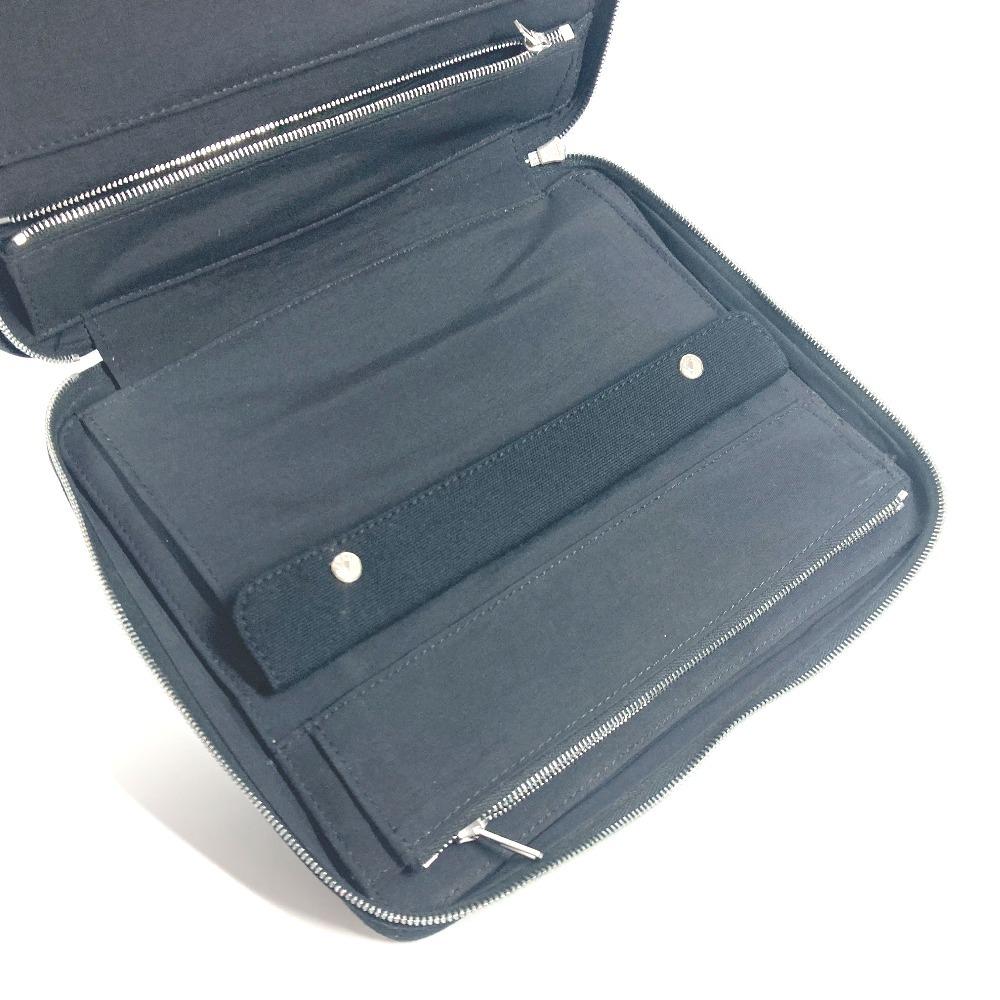 HERMES Fourre Tout Multi-pouch Makeup pouch Jewelry case Pouch cotton Black
