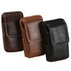 PU Leather Crossbody Bag Versatile Style Multiple Pockets Waist Bag Simple Design Leather Case Mobile Phone Bag Business Casual