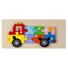 3D Wooden Buckle Puzzle: Educational Toy for Early Learning - Numbers, Transportation, and Animal Blocks