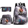 One Piece Anime Backpack Kids School Use Large Capacity Oxford Fabric Dual Shoulder Bag With Padded Straps