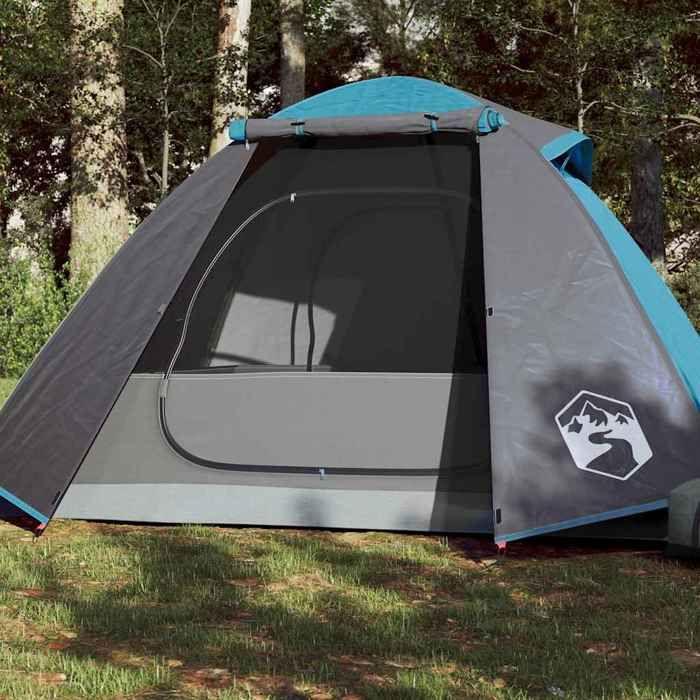VidaXL Camping Tent 2 Person, Shade Tent with Carry Bag, Portable Awning with Sidewalls for 94324