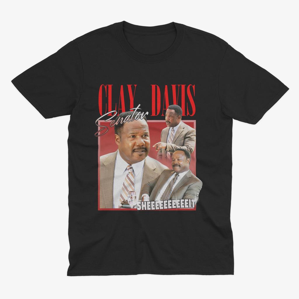 Clay Davis Senator Sheeeeeeeeeit T-Shirt – Iconic The Wire T Shirt, Clay Davis T Shirt, The Wire TV Show, Stringer Bell, Jimmy Mcnulty,