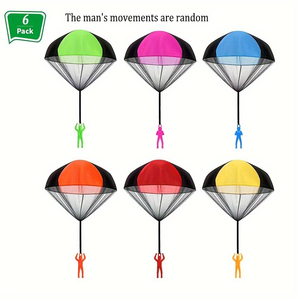 6pcs Parachute Toys For Kids - Tangle Free Flying Outdoor Parachute Men, Small Outside Toys, Boy & Girl Gift Throwing Toy