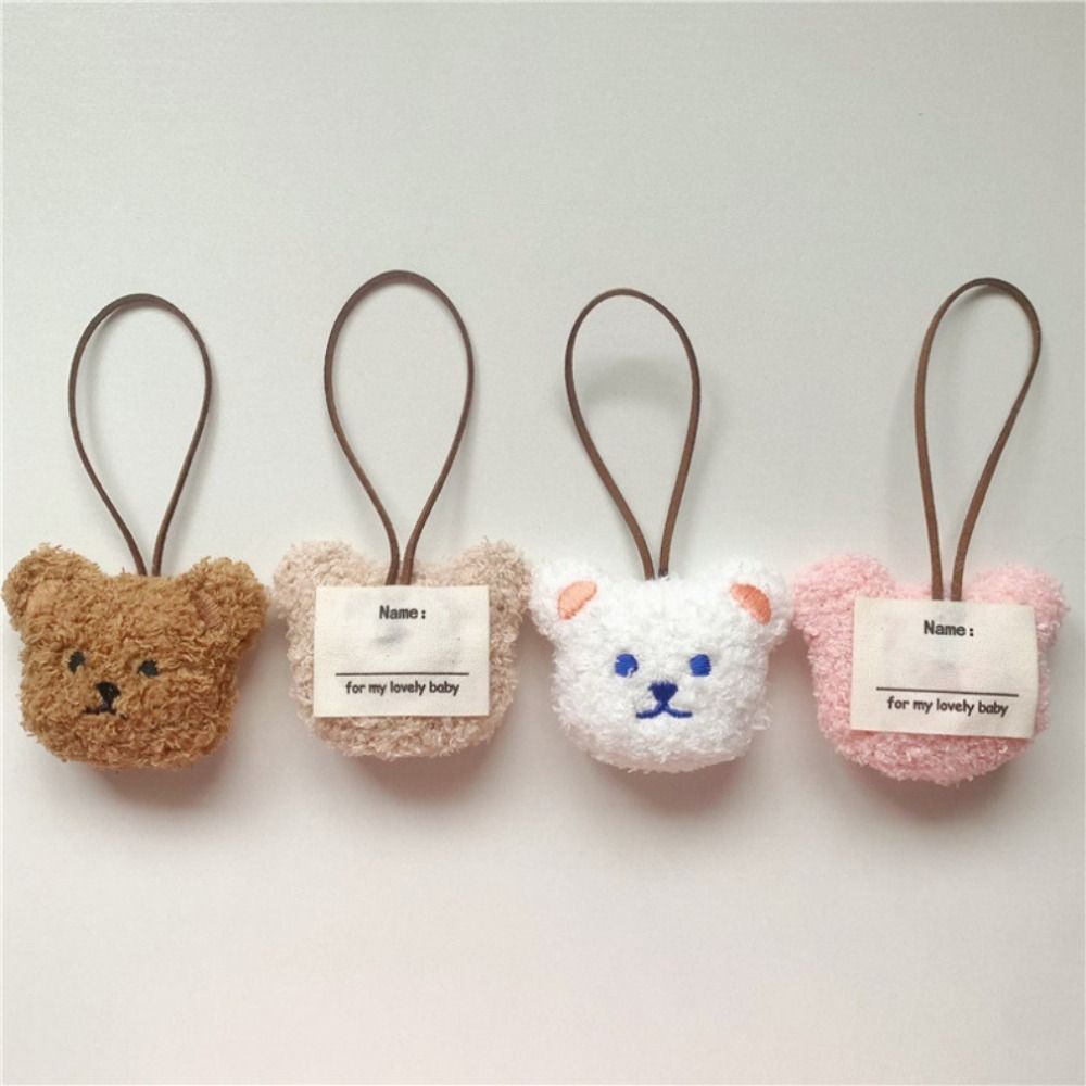 Cute Cartoon Bear Pendant Keychains Kawaii Decoration Children's Tag Keyrings Bag Car Trinket Accessories