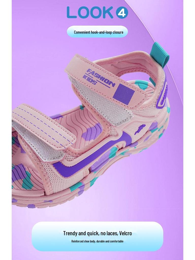 2025 Kids' Open-Toe Sporty Sandals - Summer Beach Shoes for Boys and Girls