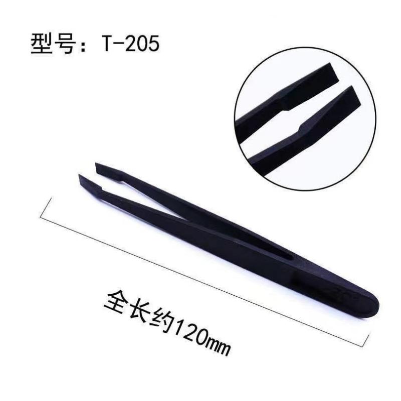 1/6 PCS Watch Repair Tool Kits Antistatic Carbon Fiber Tweezers Plastic Tweezers for Watchmaker Precision Accessory Installation