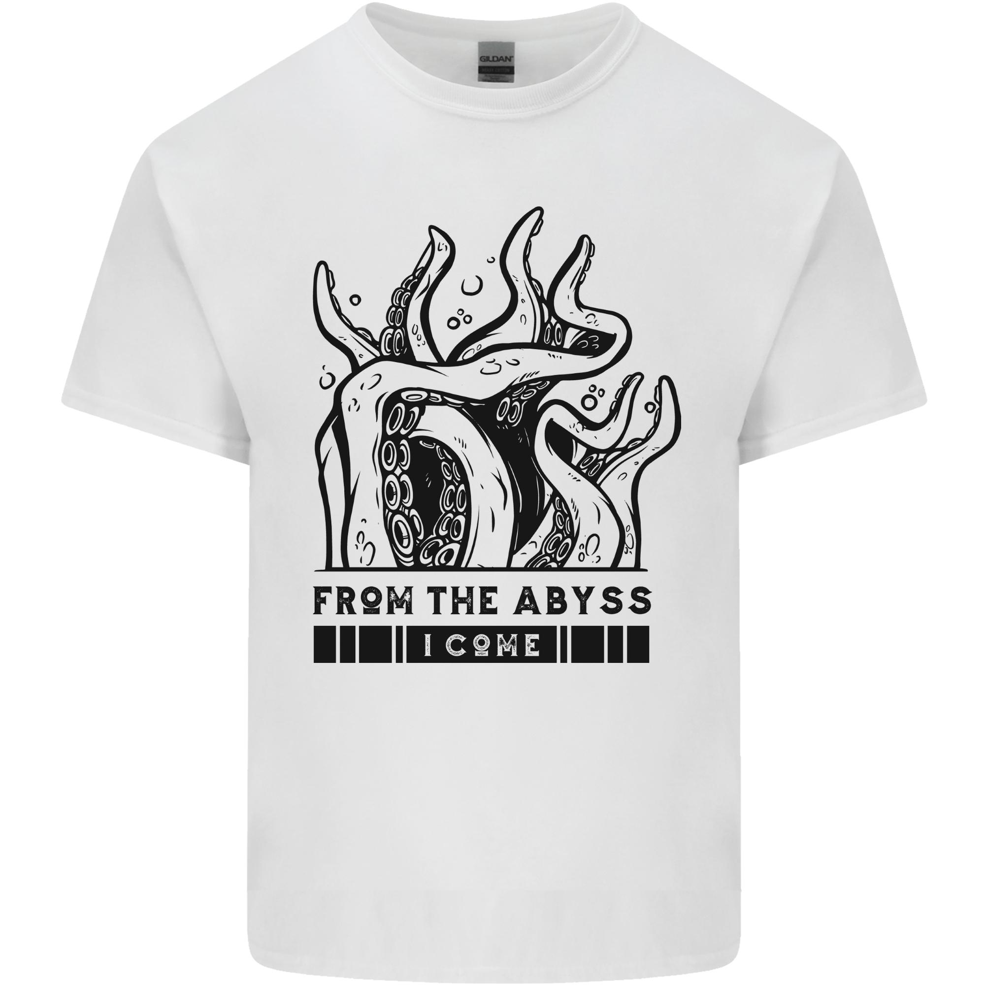 From the Obyss I Come Kraken Octopus Cthulhu Unisexs Light Cotton TShirt S
