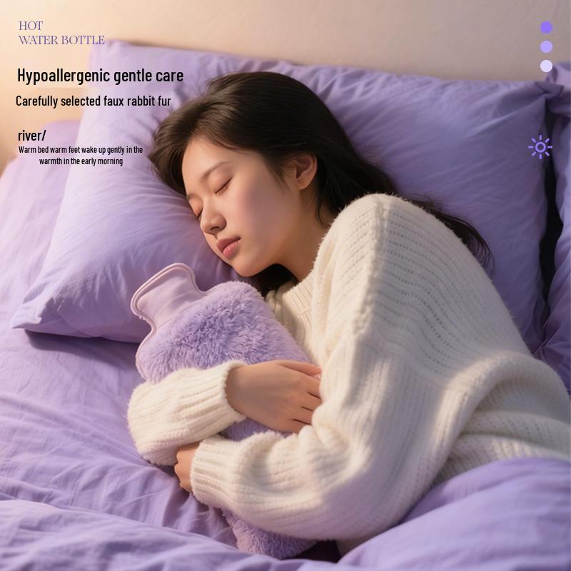Thickened Explosion-Proof Hot Water Bottle for Hand, Foot, and Menstrual Warmth