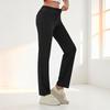 Pantaloni da Yoga Dritti da Donna con Vita Elastica Tessuto Stretch Comodo per l'Uso Quotidiano e l'Esercizio